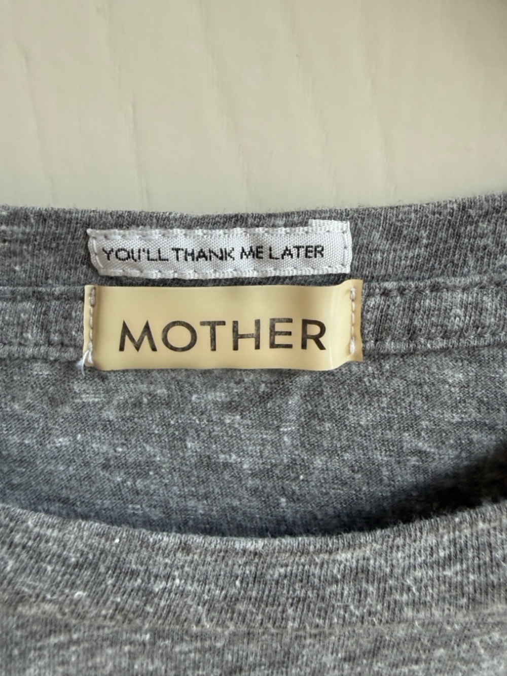 MOTHER Grey Short-Sleeve 'DEEP BREATH' Graphic Tee - Picture 2 of 4